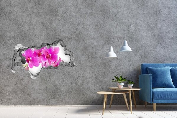 Samolepící díra nálepka Růžová orchidej nd-b-67673367