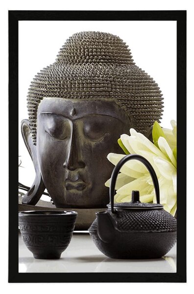 Plakát wellness zátiší s Buddhou