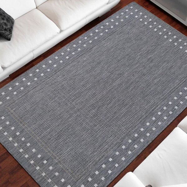 Makro Abra Kusový koberec Sisalový PATIO 11 Klasický Venkovní Vnitřní šedý Rozměr: 80x150 cm