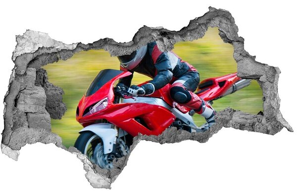 Foto fotografie díra na zeď Motorka nd-b-68370105
