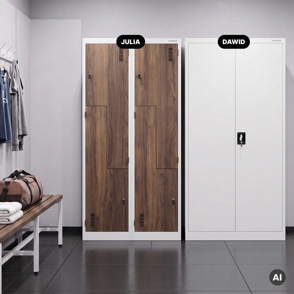 Šatní skříň typu L bílá, ořech, 800x1850x450 mm: JULIA Eco Design