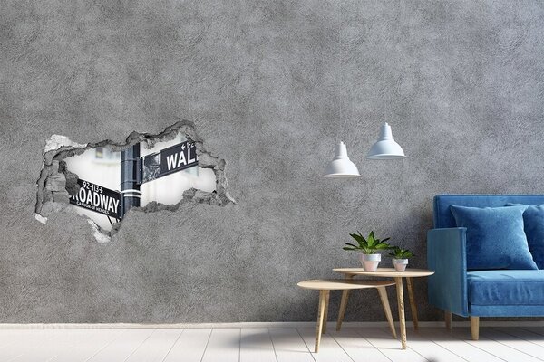 Fototapeta díra na zeď 3D Wall Stret značka nd-b-69248312