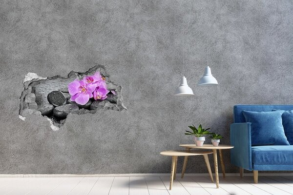 Samolepící díra na stěnu Orchidej kamení nd-b-69189175