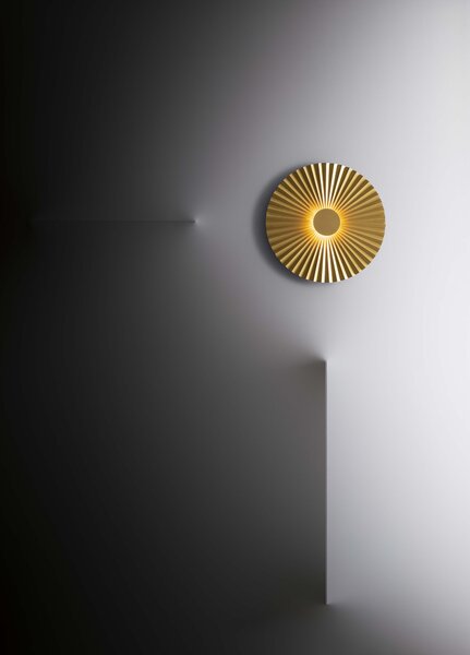 Il Fanale 284.04.ON Plié, nástěnné svítidlo z mosazi LED 8W 3000K, průměr 39cm