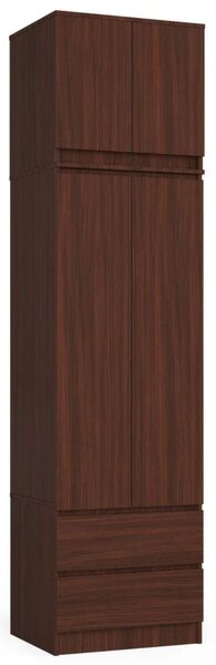 Šatní skříň s nástavcem 60 cm WREN - wenge