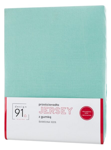 JERSEY PROSTĚRADLO 200X220 CM, VÝŠKA 30 CM MENTOLOVÉ