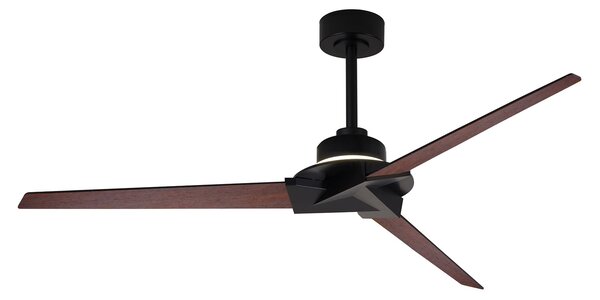 Mantra 8725 Brisa Mini, lopatkový ventilátor s nepřímým osvětlením a dálk. ovladačem LED 20W 2700-5000K, černá/dřevěná, průměr 151cm, IP44