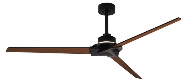 Mantra 8723 Brisa, lopatkový ventilátor s nepřímým osvětlením a dálk. ovladačem LED 20W 2700-5000K, černá/dřevěná, průměr 177cm, IP44