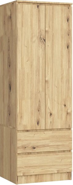 Šatní skříň se šuplíky 60 cm WREN - dub artisan
