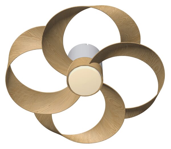 Mantra 8707 Rose, ventilátor se svítidlem a dálk. ovladačem LED 24W 2700-5000K, dřevěná, průměr 65cm