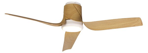 Mantra 8719 Ushuaia, lopatkový ventilátor se svítidlem a dálk. ovladačem LED 30W 2700-5000K, dřevěná, průměr 134cm