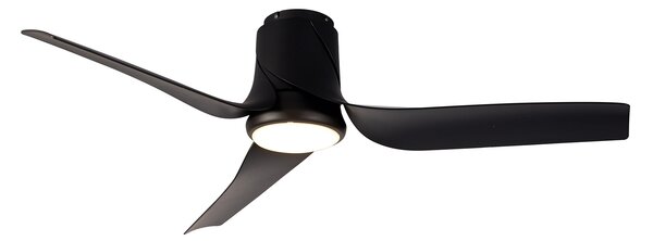 Mantra 8718 Ushuaia, lopatkový ventilátor se svítidlem a dálk. ovladačem LED 30W 2700-5000K, černá, průměr 134cm
