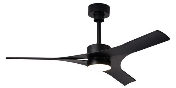 Mantra 8715 Thai, lopatkový ventilátor se svítidlem a dálk. ovladačem LED 30W 2700-5000K, černá, průměr 122cm