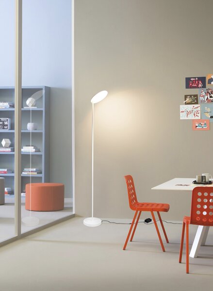 Mantra 8510 Nassau, bílá stojací nastavitelná lampa LED 30W 3000K, výška 182cm