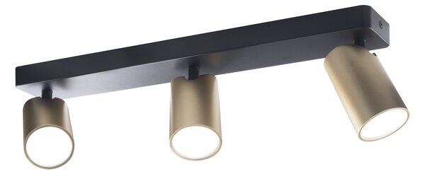 Mantra 8488 Sal, spotové svítidlo 3xGU10, černá/zlatá, délka 45cm