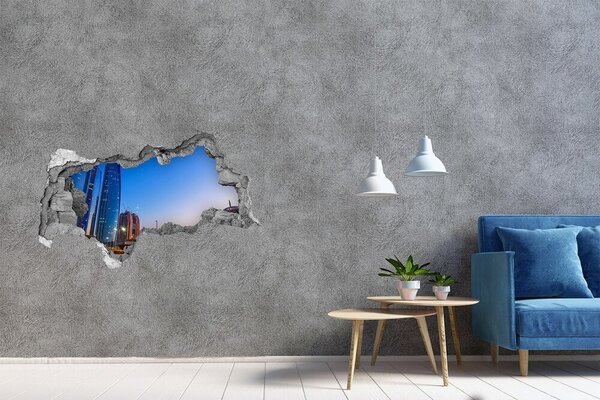 Fototapeta díra na zeď 3D Ulice Abu zabi nd-b-72365913