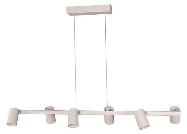Mantra 8297 Sal, bílé závěsné spotové svítidlo 6xGU10, délka 101cm