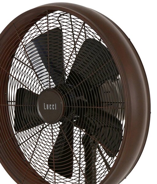 Beacon Lighting Podstavný ventilátor Breeze bronzové barvy, kulatá základna, tichý, Bronz / starožitná mosaz, Obývací pokoj / jídelna, kov