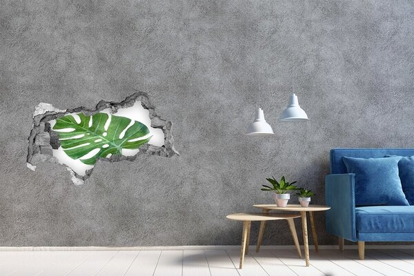Nálepka 3D díra na zeď beton Monstera nd-b-73453998