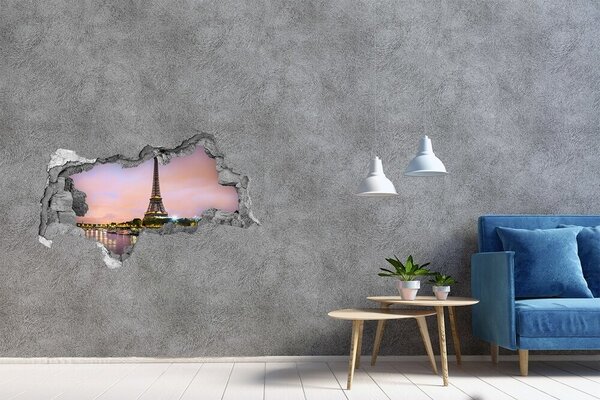 Fototapeta díra na zeď 3D Eiffelova věž Paříž nd-b-73567490