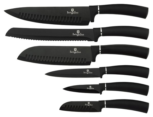 Sada nožů s antibakteriálním povrchem 6 ks Royal Black Collection