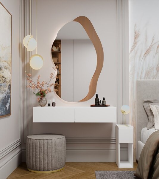 TP Living Závěsný toaletní stolek MIKA 110 cm bílý