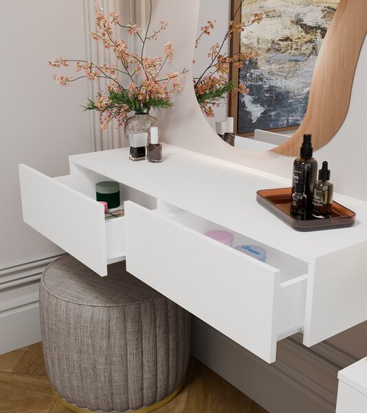 TP Living Závěsný toaletní stolek MIKA 110 cm bílý