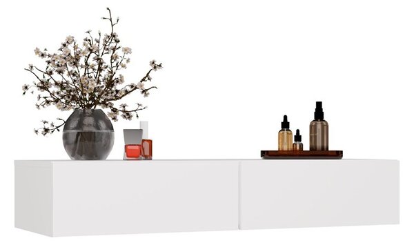 TP Living Závěsný toaletní stolek MIKA 110 cm bílý