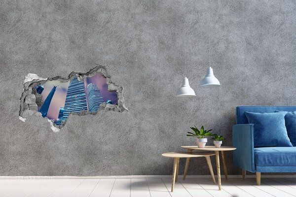 Fototapeta díra na zeď 3D Mrakodrapy nd-b-77931436
