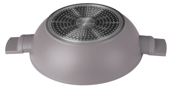 Pánev WOK s titanovým povrchem a poklicí 30 cm Taupe Collection