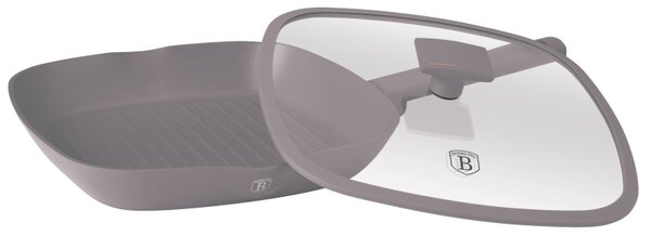Pánev grilovací s titanovým povrchem a poklicí 28 cm Taupe Collection