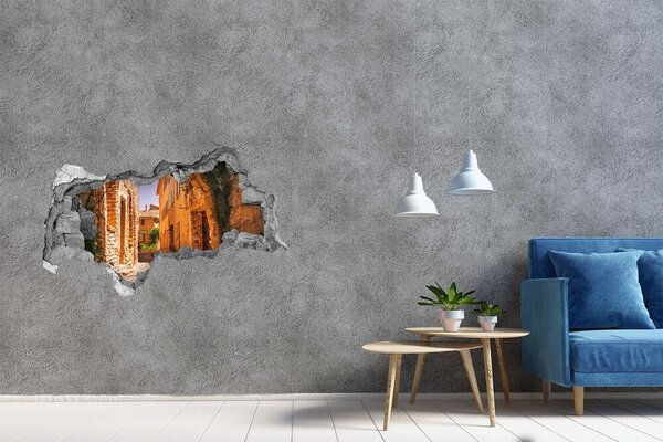 Fototapeta díra na zeď 3D Romantická ulička nd-b-78375869