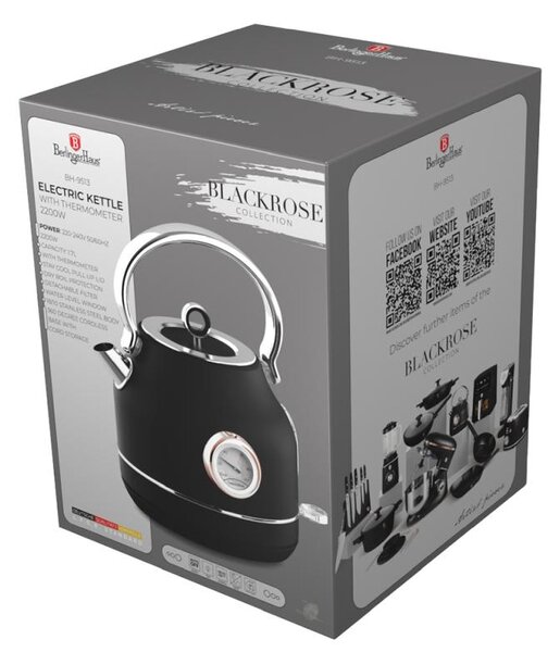 Rychlovarná konvice s teploměrem Black Rose Collection
