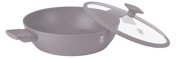 Pánev s titanovým povrchem a poklicí 32 cm Taupe Collection