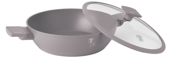 Pánev s titanovým povrchem a poklicí 28 cm Taupe Collection