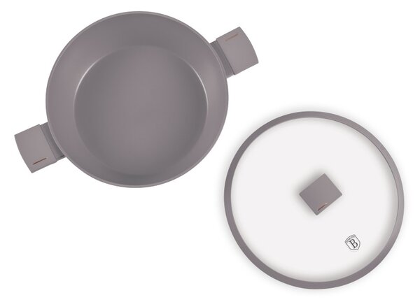 Pánev s titanovým povrchem a poklicí 32 cm Taupe Collection