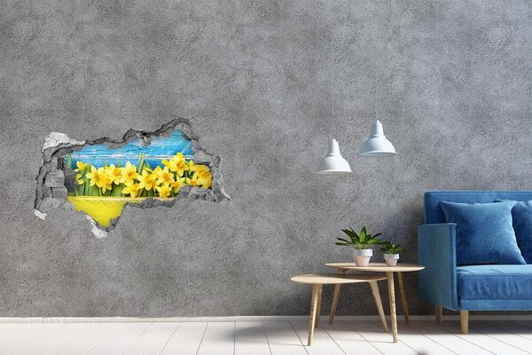 Samolepící díra na stěnu nálepka Narcis nd-b-79578673