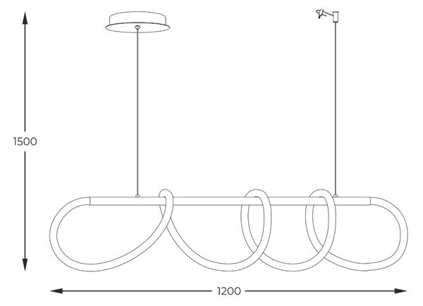Zuma Line Luxusní závěsné svítidlo Danalbo, 120 cm Barva: Zlatá