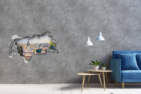 Fototapeta díra na zeď 3D nálepka Paříž nd-b-80291148