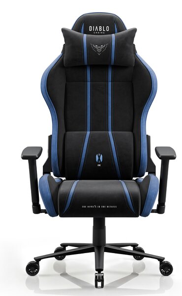 Látková herní židle černo-modrá Diablo X-One 2.0 Night Blue King