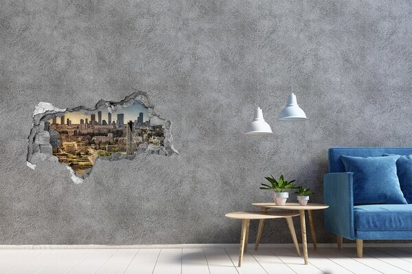Fototapeta díra na zeď 3D Varšava Polsko nd-b-80613896