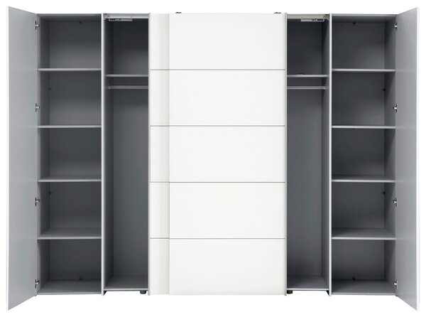 ŠATNÍ SKŘÍŇ, bílá, 270/210/61 cm MID.YOU - Šatní skříně, Online Only