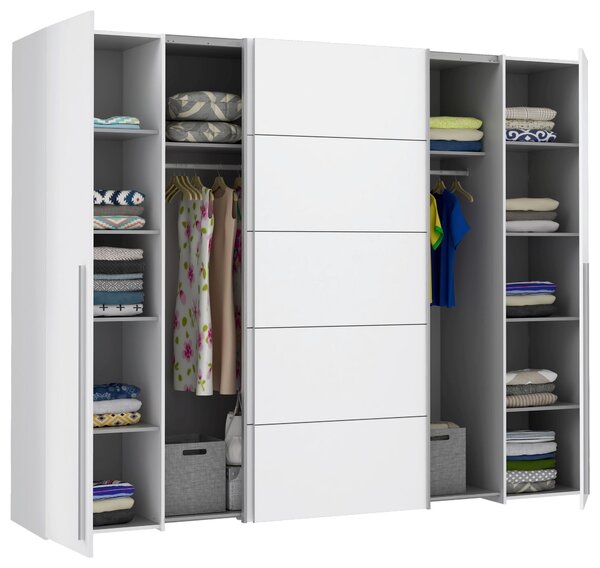 ŠATNÍ SKŘÍŇ, bílá, 270/210/61 cm MID.YOU - Šatní skříně, Online Only