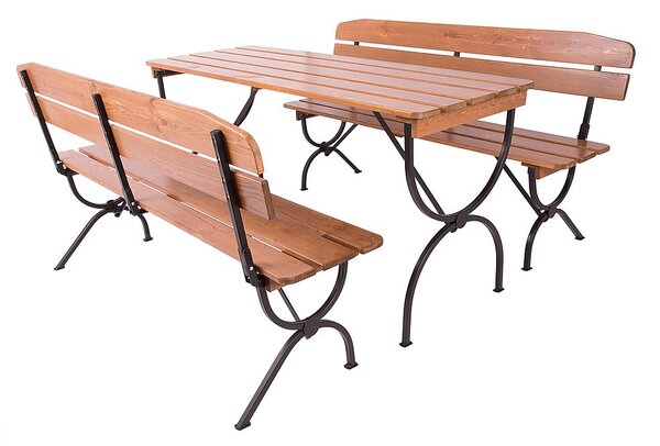 Dřevěná zahradní sestava NAXOS 1+2 (160 cm)