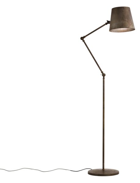 Il Fanale 271.08.OF Reporter, stojací lampa s nastavitelným ramenem, 1x46W, mosaz, výška 112-206cm