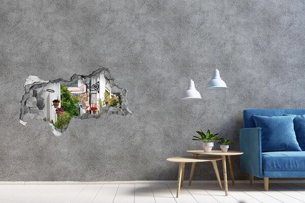 Fototapeta díra na zeď 3D Romantická ulička nd-b-81935721