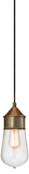 Il Fanale 270.03.ORT Drop, závěsné svítidlo, 1x57W E27, staromosaz, prům. 14cm, IP55