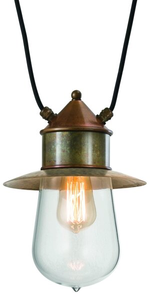 Il Fanale 270.12.ORT Drop, závěsné svítidlo pro systém Drop, 1x57W E27, staromosaz, prům. 14cm, IP55