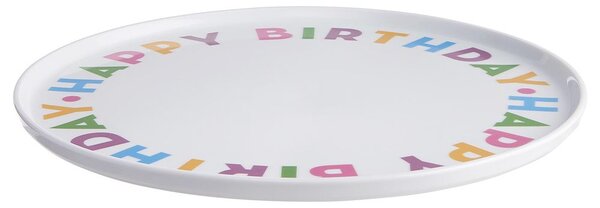 HAPPY BIRTHDAY Talíř na dort 32 cm - mix