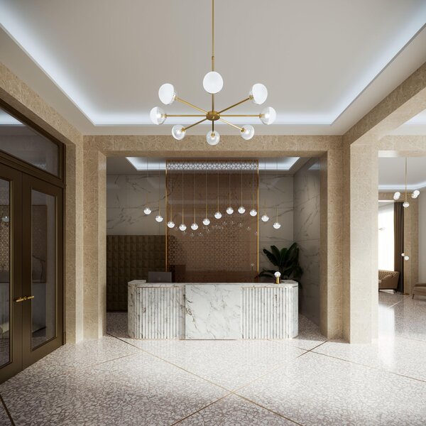 Il Fanale 275.05.ONT Molecola, závěsné mosazné svítidlo, 1x5W LED G9, prům. 12cm